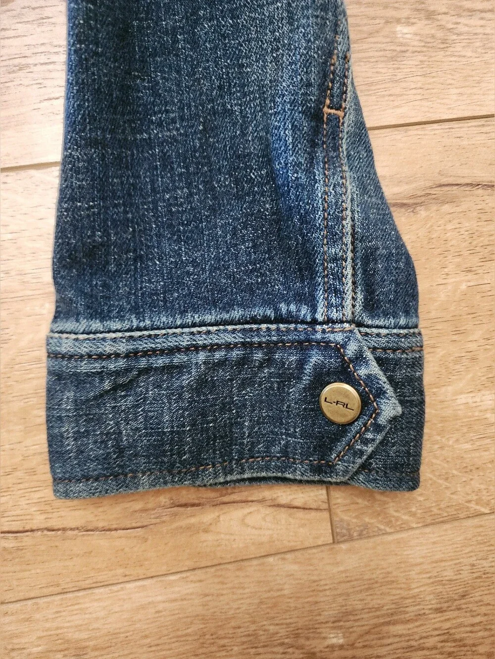 Vintage NWOT Ralph Lauren Jeans Heavy Denim Trench Coat Dress Women 10 Moto Zip - Picture 10 of 13